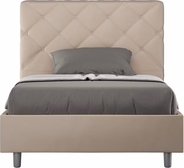 Letto 1 Piazza e Mezzo 120x210 cm Senza Rete Priya Tortora