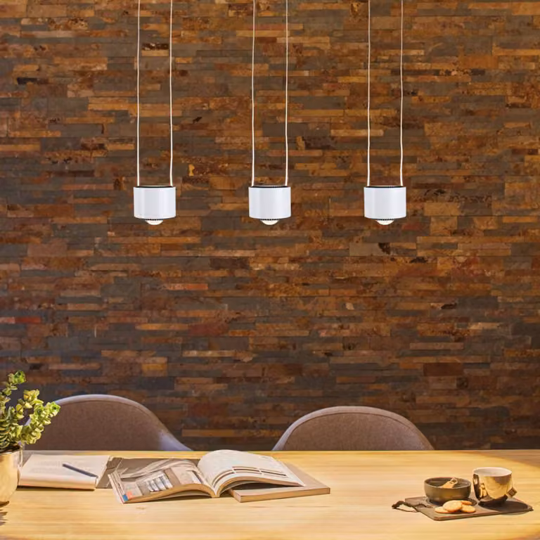 Paulmann Lampada LED a sospensione URail Aldan, bianco segnale, 4.000K dimmerabile, Bianco / Opale, Soggiorno / Sala da pranzo, Metallo, Moderno