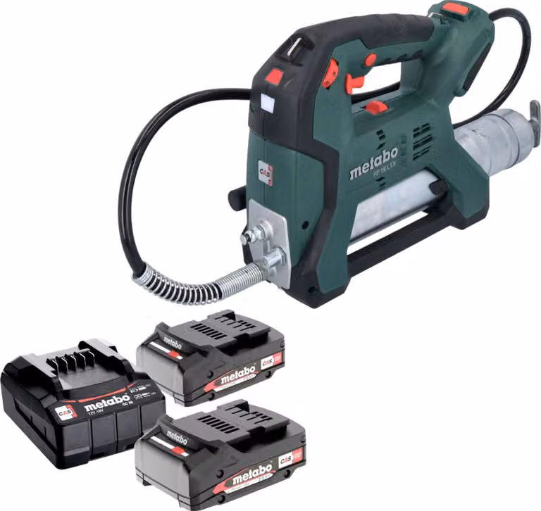 Pompa per grasso a batteria Metabo FP 18 LTX 18 V 690 bar + 2x batteria 2,0 Ah + caricabatteria