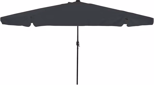 Ombrello da giardino-Ombrellone da spiaggia Antracite 395 x 395 x 245 cm Poliestere