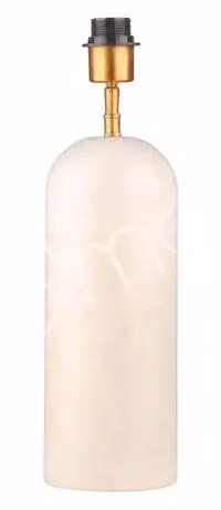 Lampada da tavolo WILTON, marmo, diametro 13 cm, altezza 46 cm, colore grigio