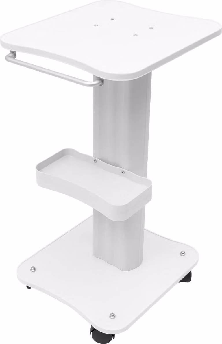 Carrello per attrezzature da salone, carrello per apparecchiature di bellezza a cavitazione e RF, SPA, bianco