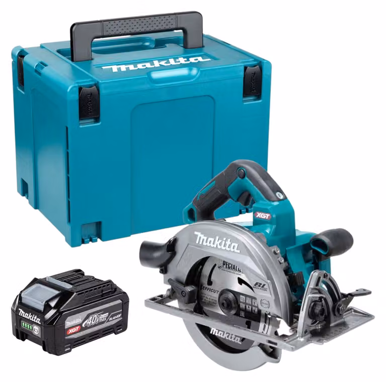 Sega circolare a batteria Makita HS 003 GU101 40 V max. 190 mm Brushless + 1x batteria da 4,0 Ah + Makpac - senza caricabatterie