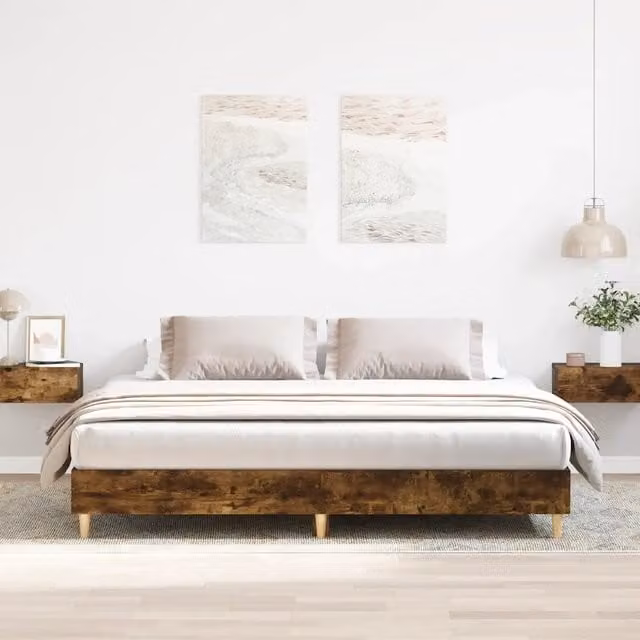 Struttura Letto Design Mania in Rovere Fumo, L/P: 160 x 200 cm
