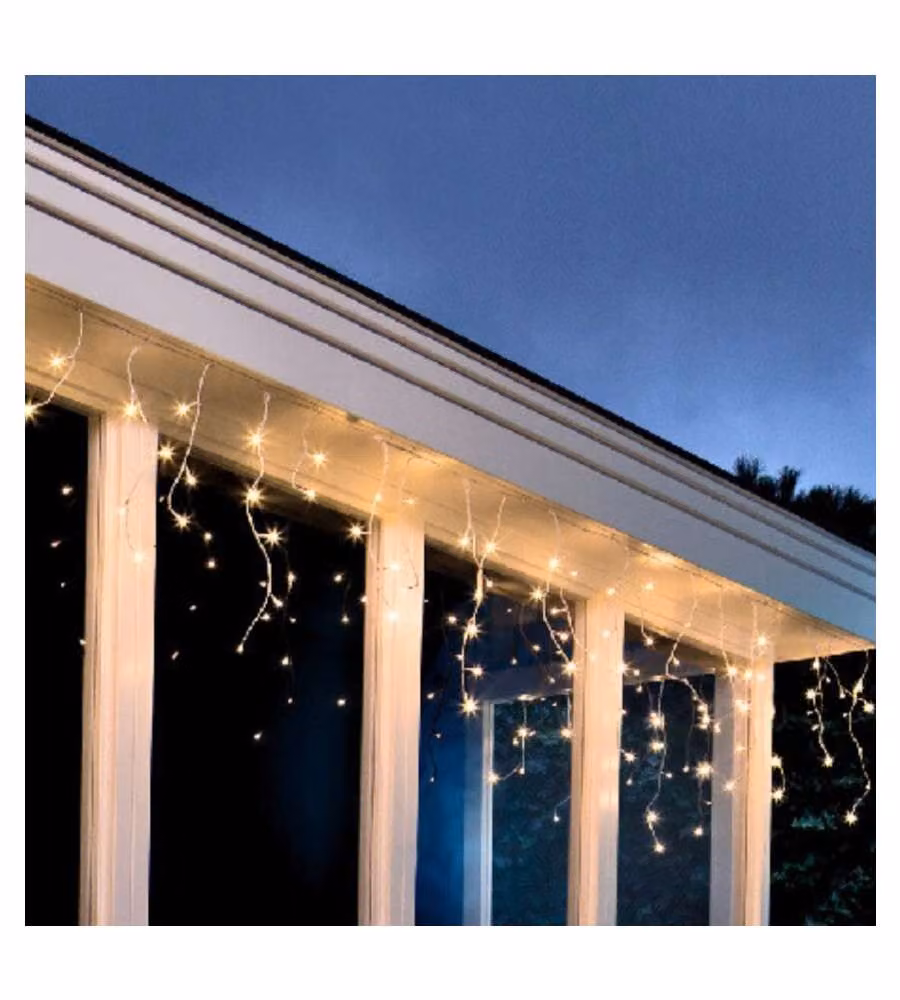 Lumineo Tenda Luminosa 240 LED Bianco Caldo 5,8m - con Effetti e Timer