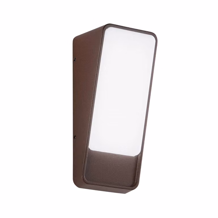 INTEC Applique da esterni a LED Coupe, Bronzo / Ottone antico, Alluminio, Moderno, Applique LED da esterni