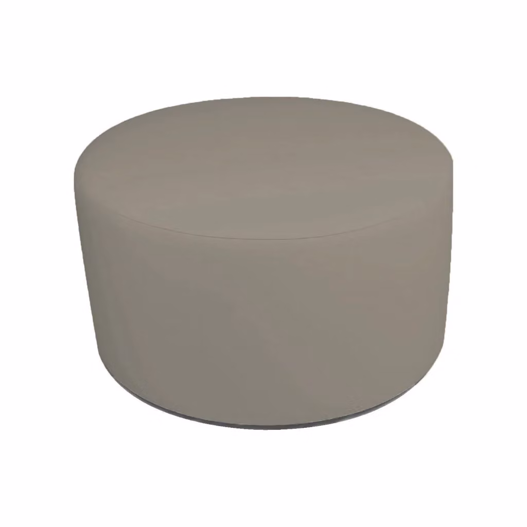 Pouf Anacapri Talamo Italia, Poltrona sacco e poggiapiedi cilindrico, Beige, L: 79 cm, H: 42 cm – 2