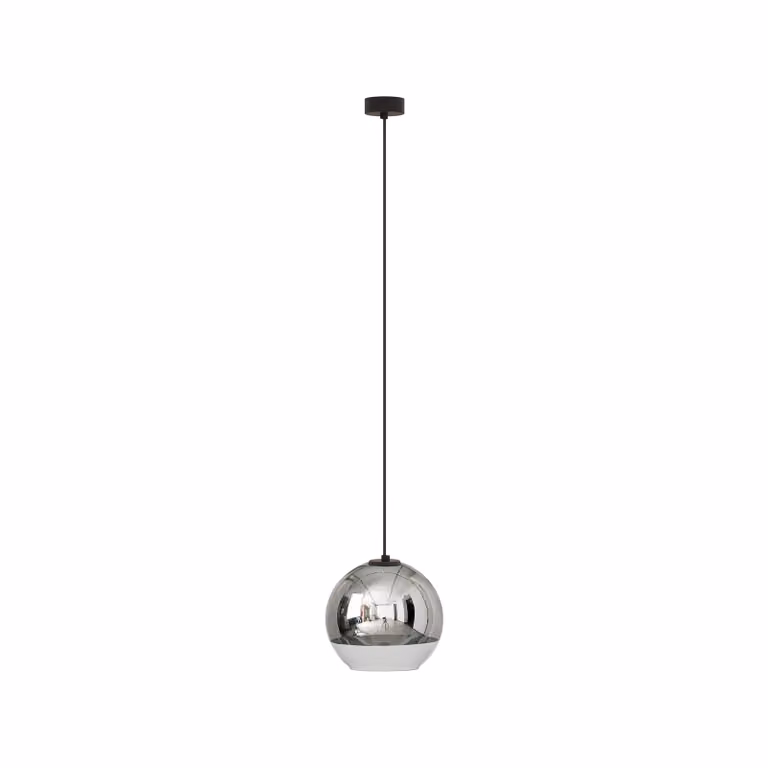 Lampadario GLOBE nero-cromato 1xE27x60W vetro, dimensioni: 145x20x20 cm, IP20, Nowodvorski Lighting