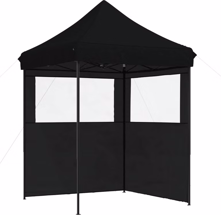 Tenda Party Nero 200 x 200 x 306 cm Tessuto Oxford