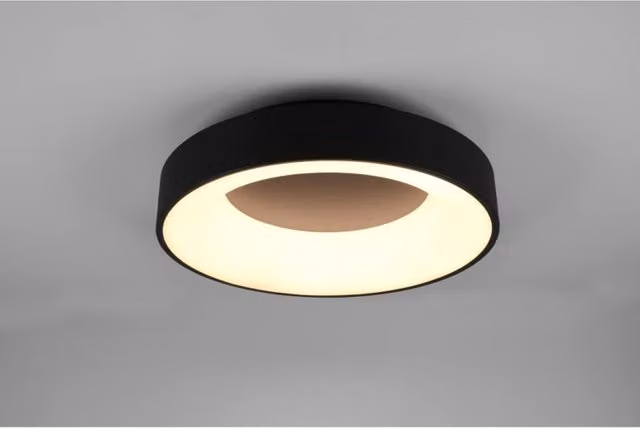 Plafoniera LED Girona Trio Leuchten Nero Dimmerabile Ø 45 cm