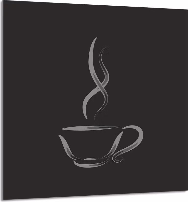PIATTO IN VETRO PER CUCINA 60x65 Caffè