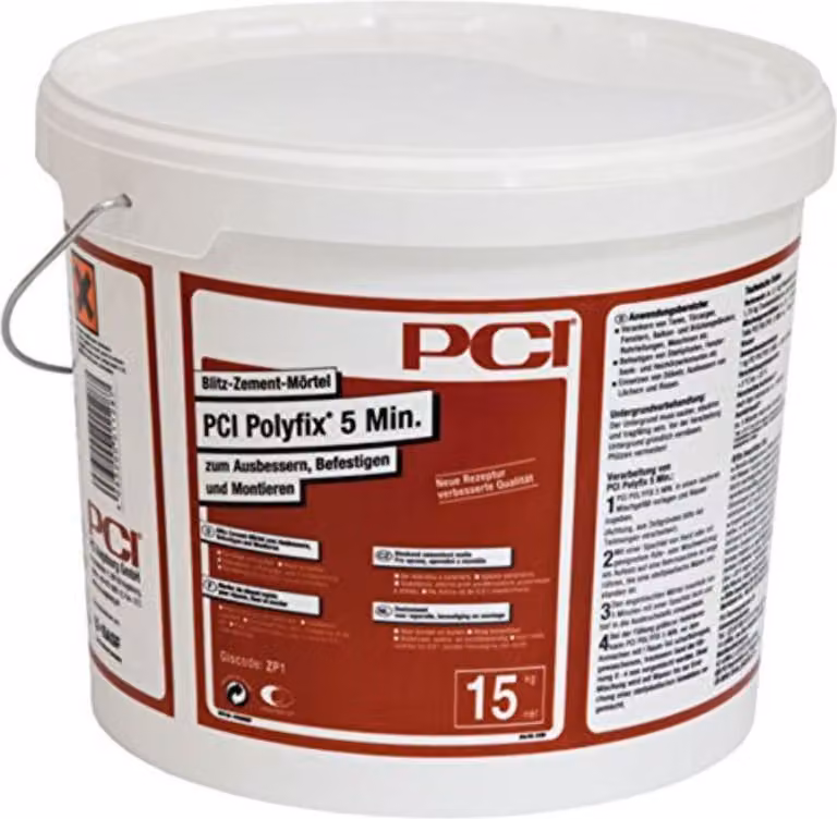 PCI Polyfix 5 Min. Blitz-Zement-Mörtel 15kg