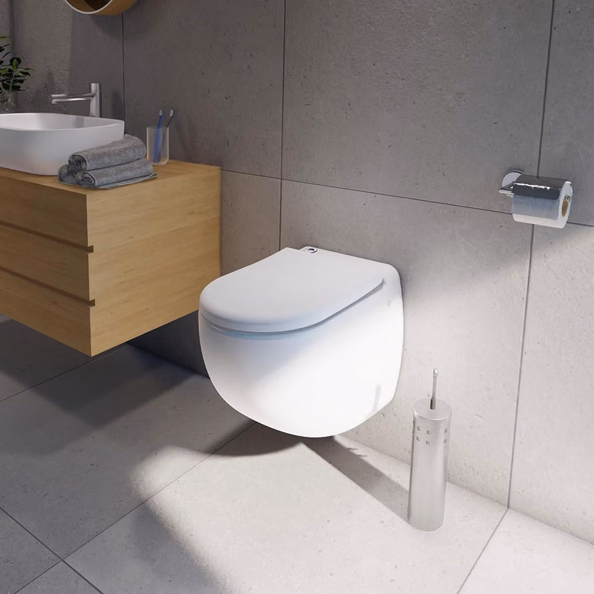 Water WC con trituratore integrato, regolabile, sistema di scarico Eco+ e potenza di 550 W
