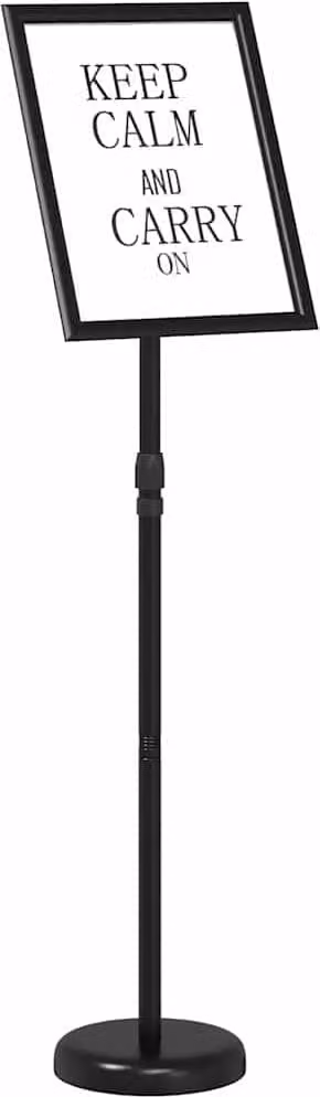vidaXL Stand fieristici Nero 30 x 25 x 128 cm Alluminio