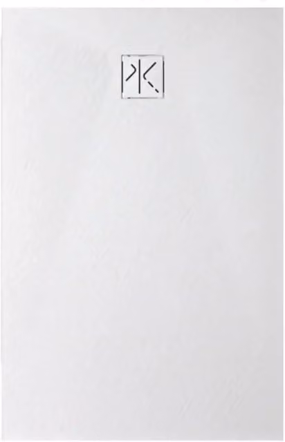 Piatto Doccia SFA Kinedo Pietraviva 120 x 80 cm in Resina Effetto Pietra Bianco Opaco