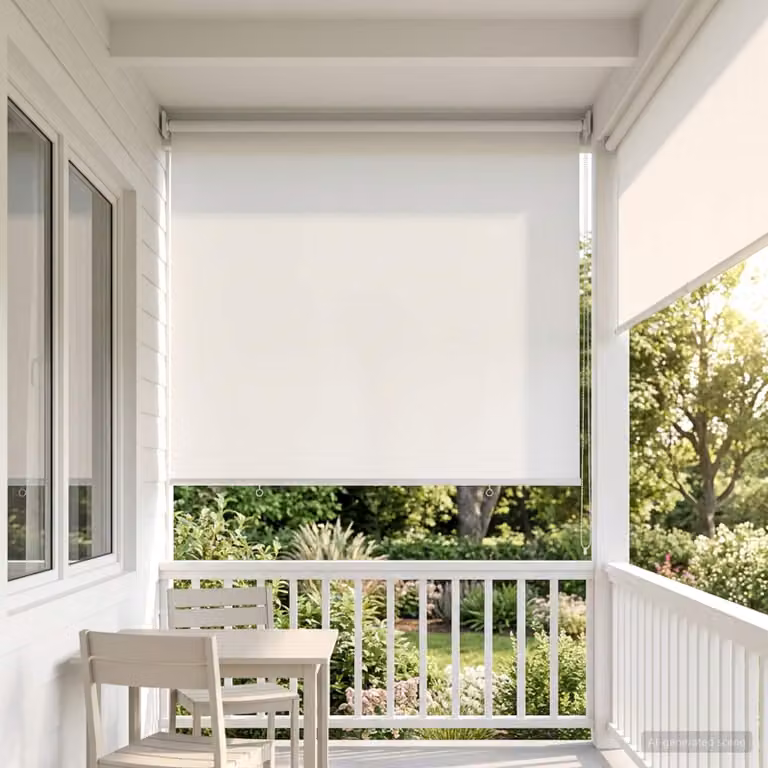 Voletta a rullo con protezione UV Bianco 120 x 140 cm