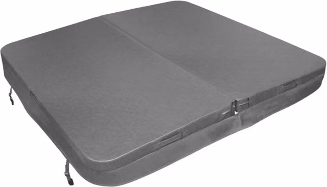 Copertura Vasca Idromassaggio 2 x 2 m Quadrata in PVC – Grigio