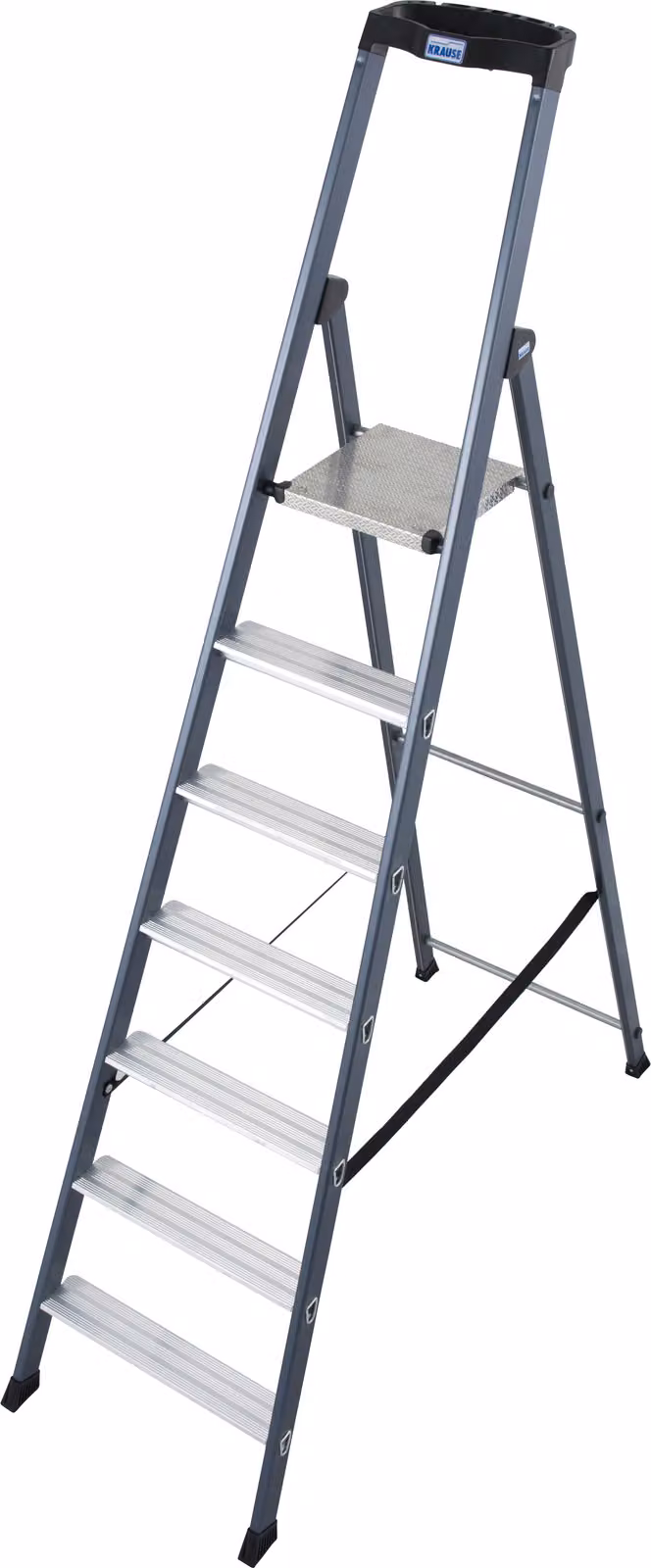 KRAUSE MONTO Stufen-StehLeiter Sepro S, eloxiert 1x7 Stufen