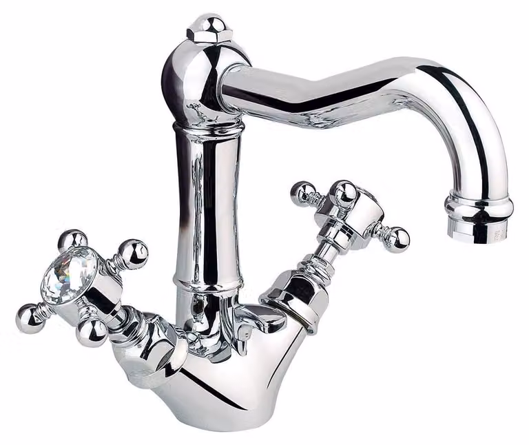 CASA39 Nicolazzi Half Dome Crystal Rubinetto lavabo bagno 1432 CR 93