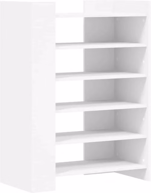 Scarpiera mobiletto portascarpe mobile per ingresso/corridoio/soggiorno 74,5 x 37,5 x 100 cm legno ingegnerizzato bianco 02_0021501