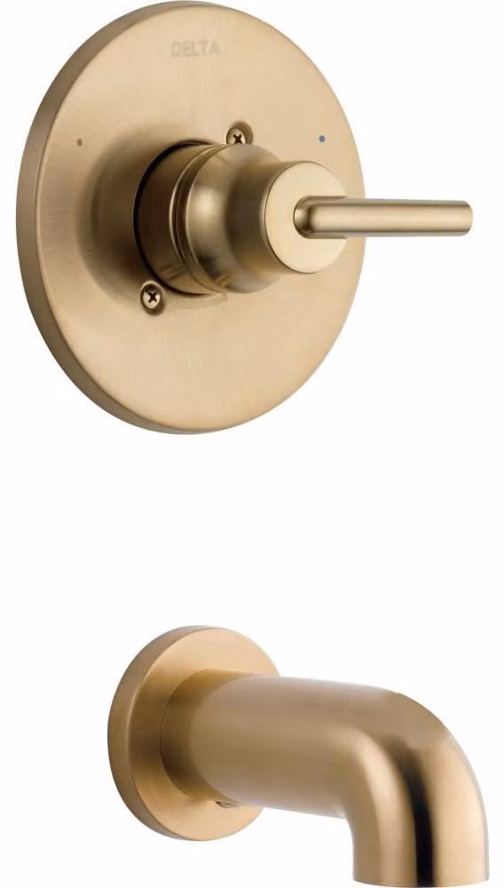Miscelatore per vasca Trinsic, finitura champagne bronze, solo rivestimento
