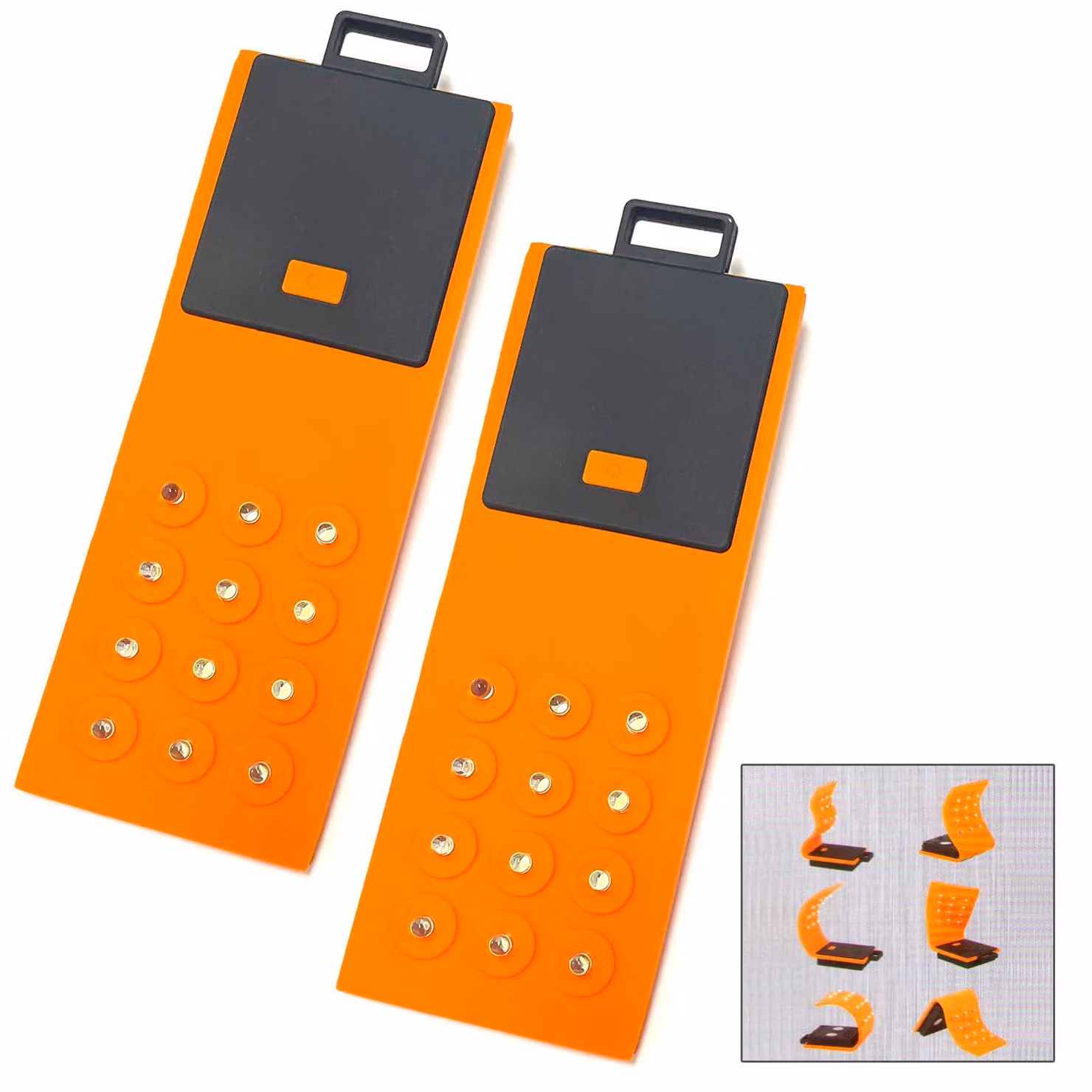 2 lampade flessibili in silicone da 12 LED con supporto magnetico - Lampada da lavoro, lampada da officina