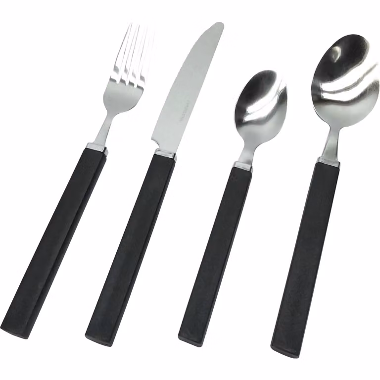 Servizio posate Jolie Gusto Casa in acciaio inox nero, 24 pezzi