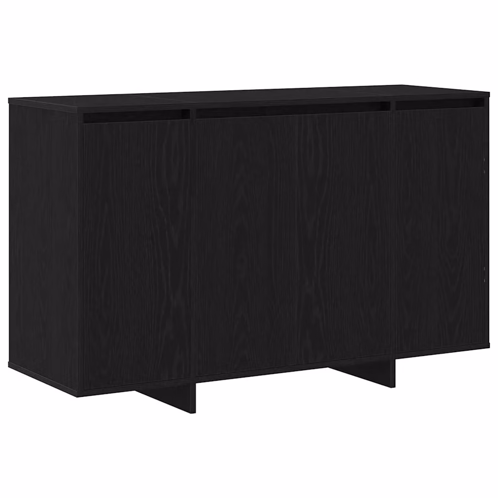 Credenza moderna vidaXL in MDF nero per soggiorno e sala da pranzo L/P/H: 120 x 41 x 75 cm – 2