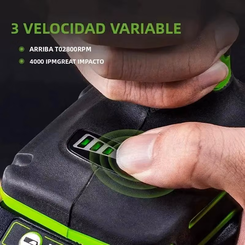 Chiave a impulsi senza fili Greenworks IWD401 verde con coppia massima 400 Nm, 3 livelli di velocità e illuminazione LED – 2