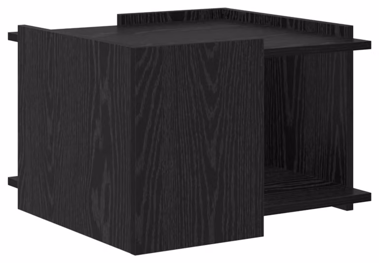 Tavolino da salotto Rovere Nero 50,5 x 50 x 33 cm