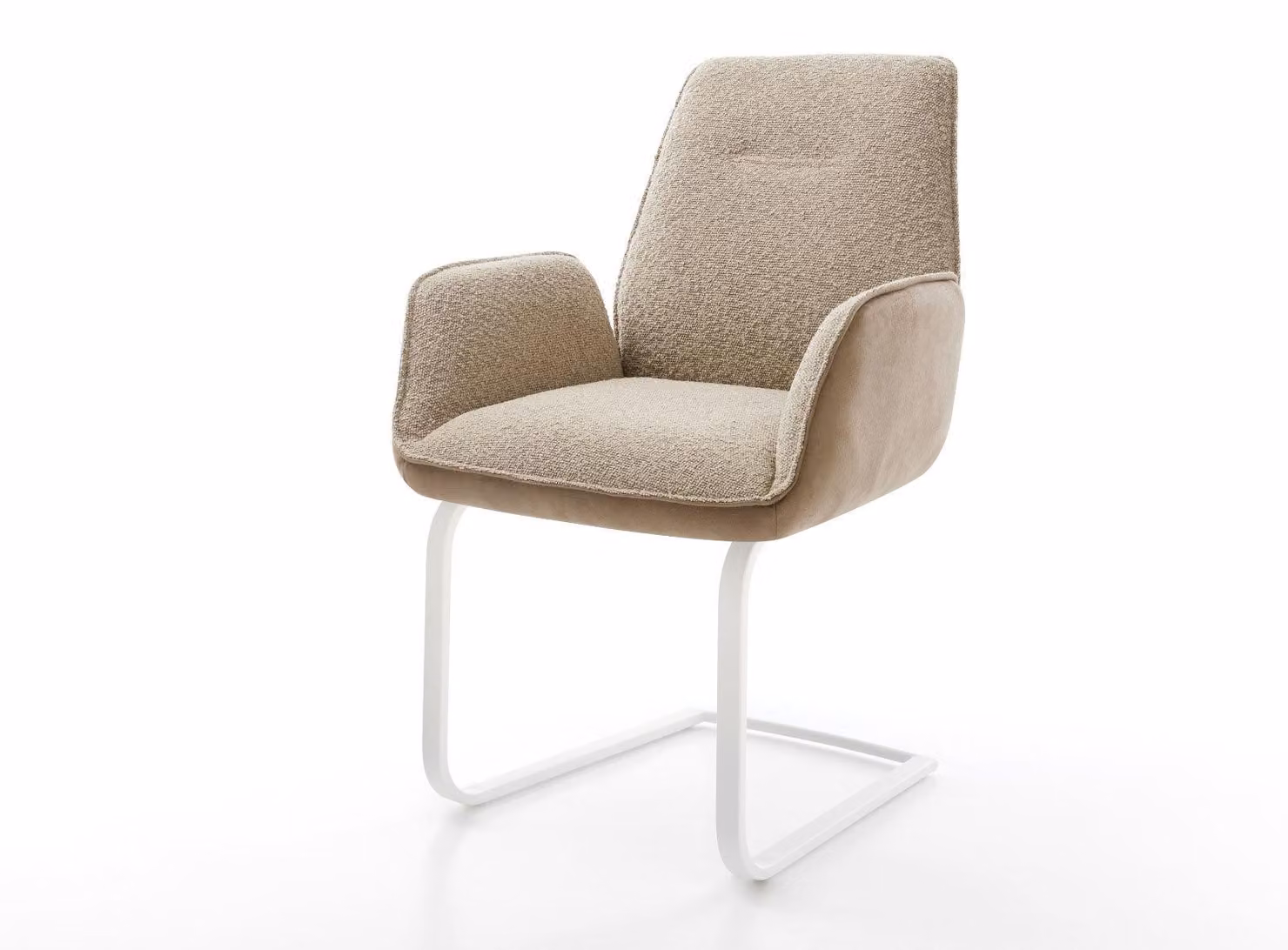 DELIFE, sedia girevole, materiale misto Zoa-Flex, colore grigio scuro, sedia girevole a basso profilo, colore bianco, imbottitura a molle insacchettate