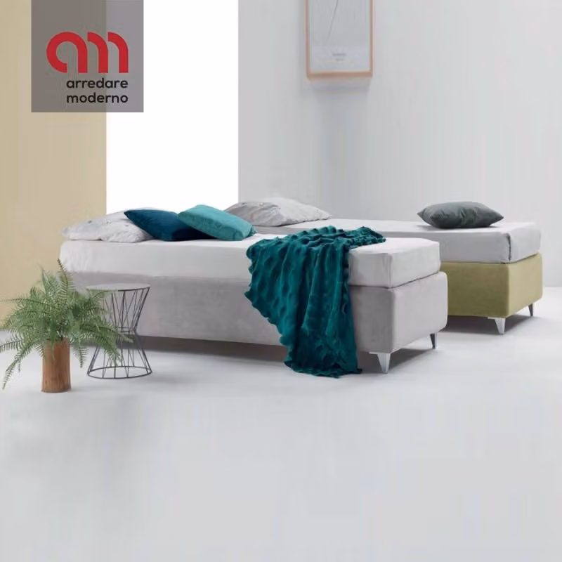 Letto Viky Ergogreen sommier singolo contenitore
