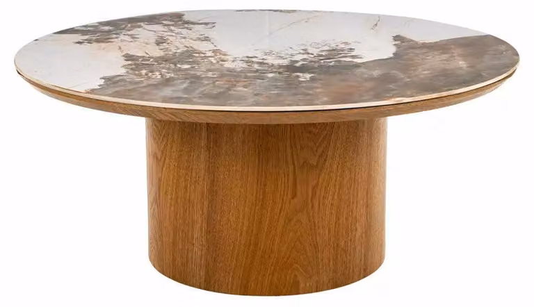 FURNLUX Tavolino Rondo, colore marrone, 80 cm. / Colore principale: / Dimensioni: