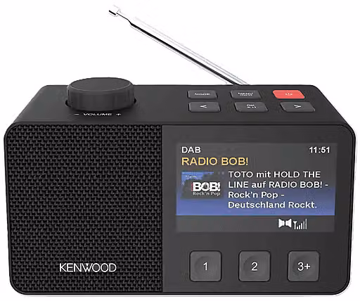 Radiosveglia Kenwood CR-M70DAB con DAB+ e FM, Nero
