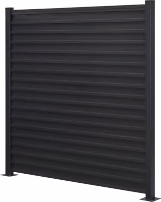 Set di recinzione a innesto Floraworld profilato per tassellatura 180 x 180 cm antracite