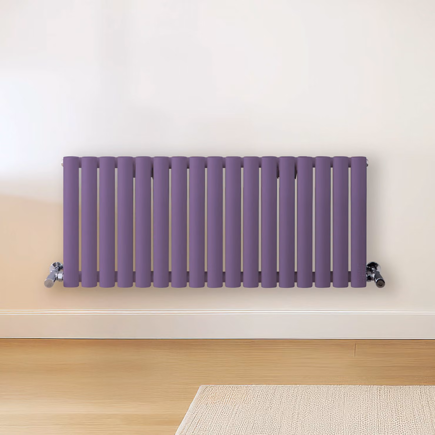 Radiatore di Design Orizzontale  Viola (Lush Viola) -  400mm x 1000mm  - Pannello Doppio  - Revive