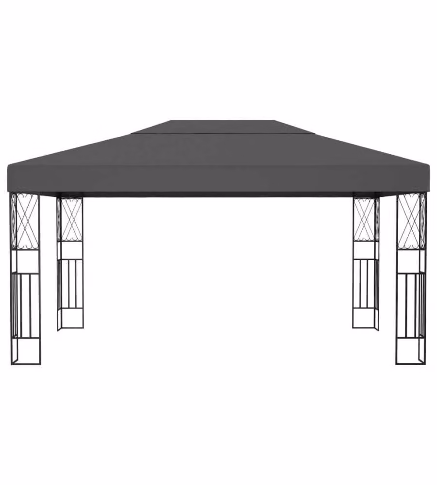 Gazebo 3x4 m Antracite in Tessuto
