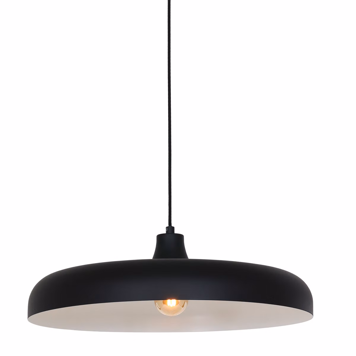 Lampada a sospensione - nero - Krisip - plastica metallo - Ø 50cm - E27 - 2677ZW - Steinhauer
