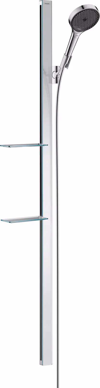 hansgrohe Ensemble de douche Rainfinity 130 3jets avec barre de douche 150 cm et porte-savon, chromé, 27673000, 27673000