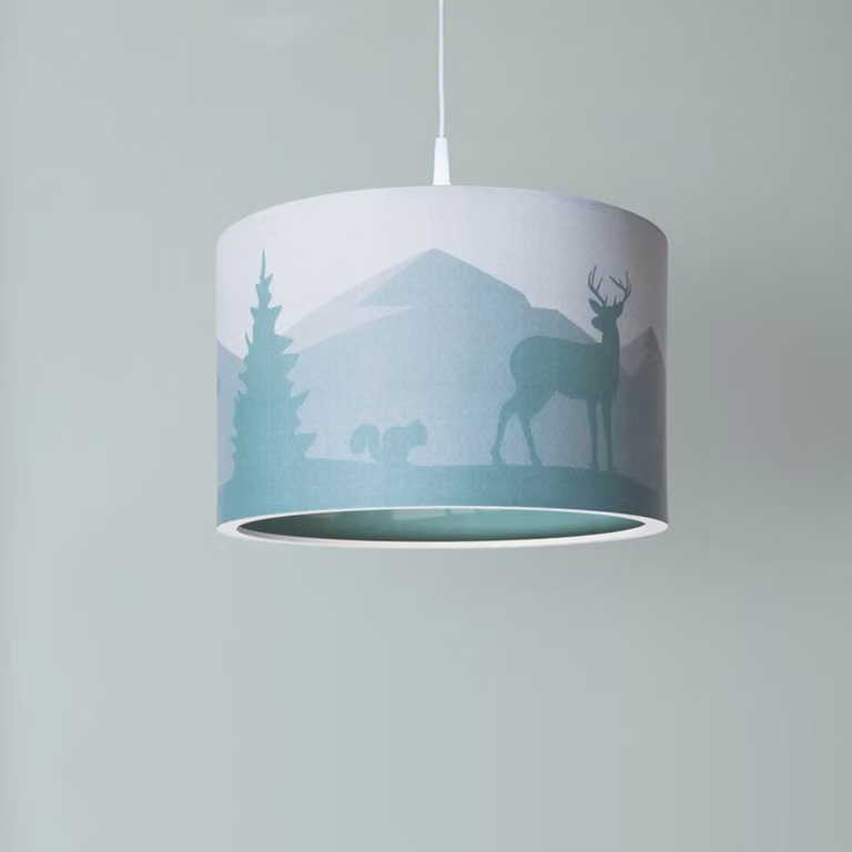 Elobra Lampada a sospensione Wald, dimmerabile, Verde, Cameretta, Plastica, Lampada a sospensione