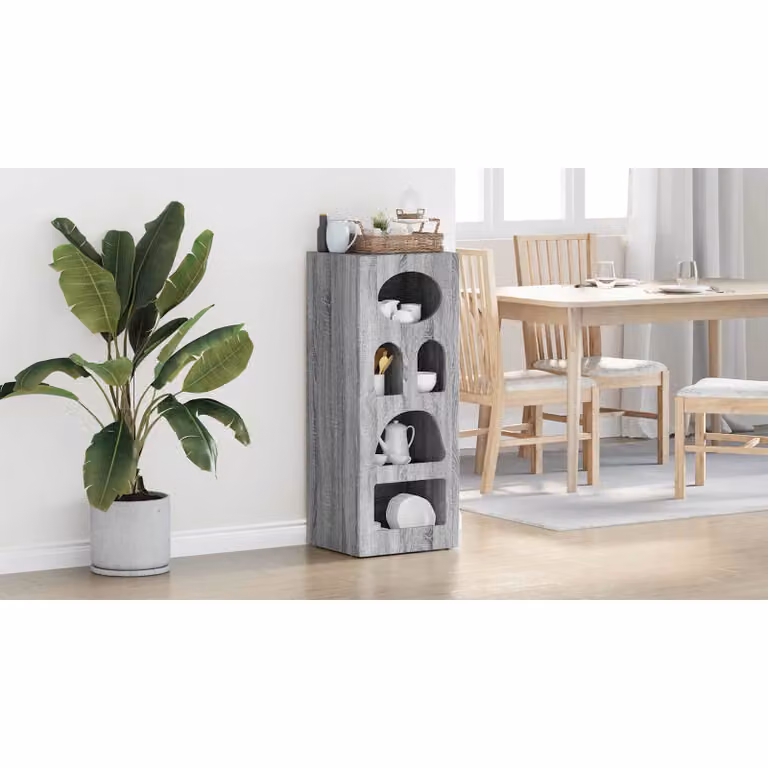 Credenza vidaXL ELST in Grigio Sonoma per soggiorno e sala da pranzo, L 40 cm x P 35 cm x H 100,5 cm