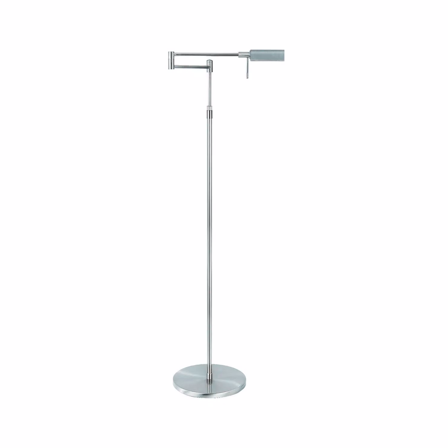 HighLight Lampada da terra a LED New Bari, dimmerabile, Alluminio / Grigio / Zincato, Soggiorno / Sala da pranzo, Metallo, Moderno, Lampada LED da terra