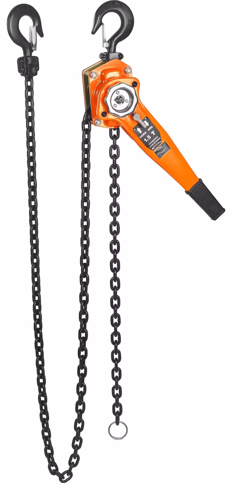 Verricello a catena per sollevamento, capacità 1,5 tonnellate, lunghezza cavo 3 metri, modello KD3500