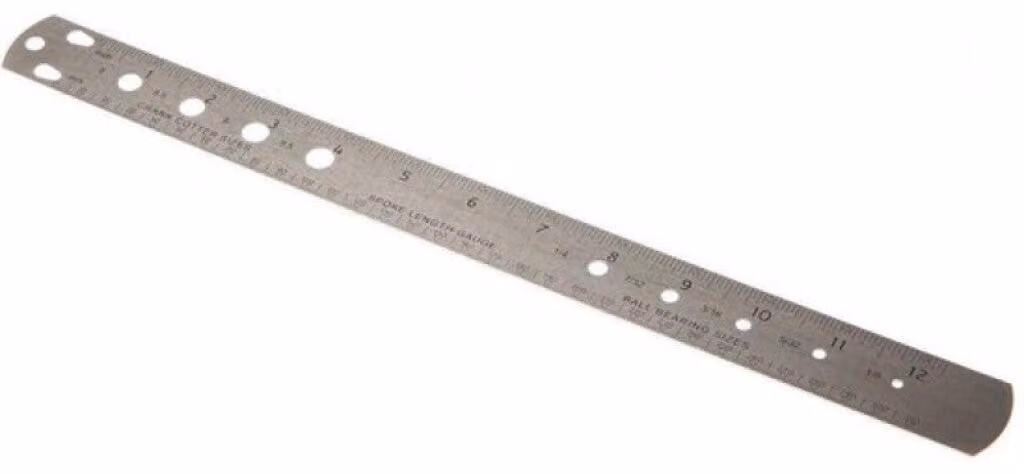 Righello e metodo Icetoolz (Buzaglo) 31 cm per raggi, acciaio inox