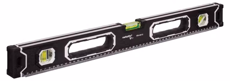 Livella a bolla in alluminio con sistema magnetico, lunghezza 60 cm