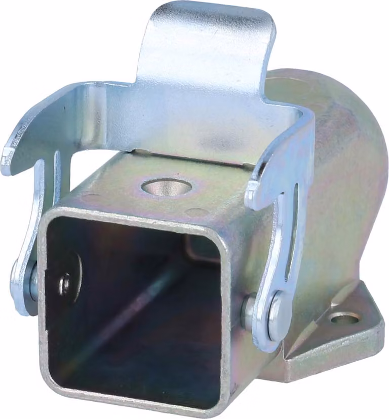 HARTING Han 3A EMC Base con fondo chiuso, 1xPG11 uscita cavo diritta, con 1 staffa di fissaggio EMC