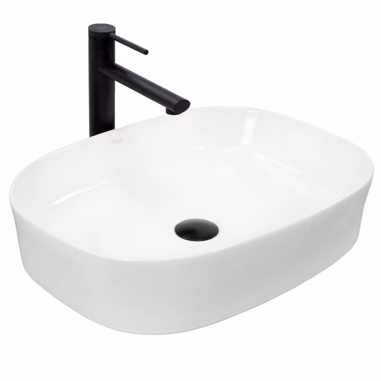 Lavabo da Appoggio in Vetroceramica Rea Angie