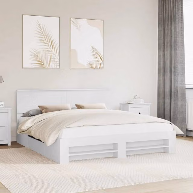 Struttura del letto Bianco 180 x 200 cm Legno ingegnerizzato 3408732