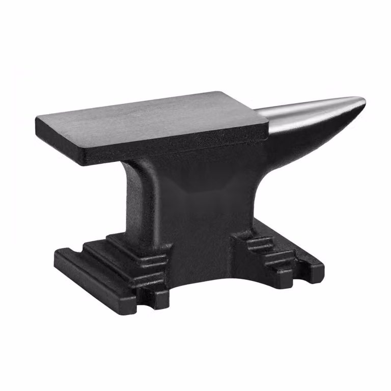 Anvilware - Incudine a corno singolo in acciaio fuso da 4 kg - Incudine da forgiatura robusta e forgiata - Ideale per gioiellieri e fabbri - Strumento perfetto per rivettare, appiattire, forgiare e modellare.