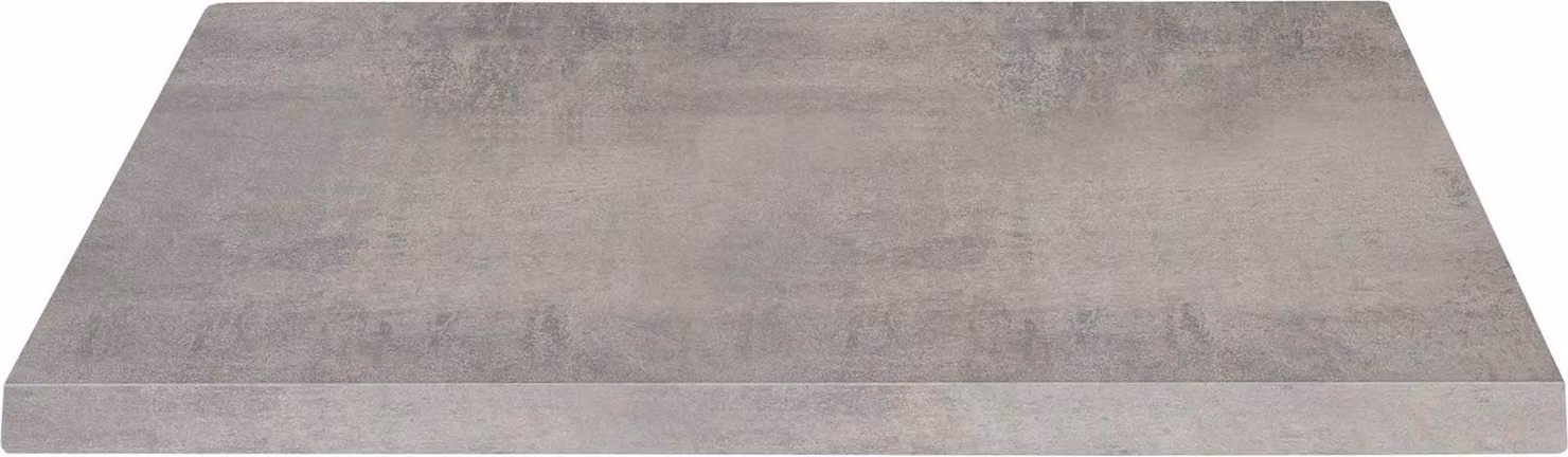 Milani Home - piano tavolo da pranzo fisso 60 x 60 cm, cemento, HPL